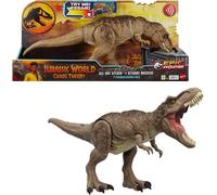 Mattel Jurassic World: Teoria del Caos Netflix - T-Rex Attacco Furioso, dinosauro dal design realistico con aculei evolutivi, ruggito, morso e azione d'attacco inclusi, 4+ anni, HXF54