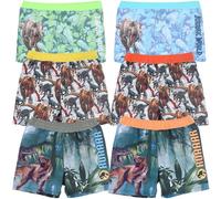 Jurassic World - Bambino - Costume da Bagno Slip Parigamba Boxer Mare Piscina - Primavera Estate - Licenza Ufficiale [1862 Verde - 4 Anni]