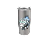 Jurassic World Blue The Raptor Roaring through the Snow Bicchiere termico in acciaio inox doppia parete