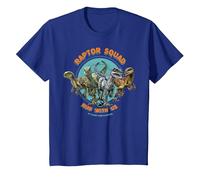 Jurassic World: Camp Cretaceous Raptor Squad Run with Us Maglietta, Bambini, Blu Reale, 8 Anni
