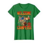 Jurassic World: Camp Cretaceous Welcome Campers Group Maglietta, Donna, Verde Mela, M