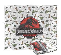 Jurassic World Coperta super morbida al tatto con disegno di dinosauri Fallen Kingdom, con licenza ufficiale, 152 x 127 cm