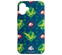 Jurassic World Dino Argyle Style Ugly Sweater All-Over Print Custodia per iPhone 16 Plus