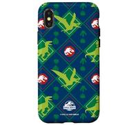 Jurassic World Dino Argyle Style Ugly Sweater All-Over Print Custodia per iPhone X/XS
