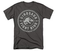 Jurassic World - Dino Fight Anello - Adulto Unisex T-Shirt - Grigio