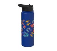 Jurassic World Dino Frights All Over Print Stainless Steel Insulated Water Bottle