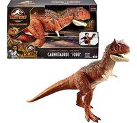 Jurassic World- Dinosauro Carnotauro Toro Super Colossale da 91 cm con Apertura sulla Pancia, Mastica e Divora, Giocattolo per Bambini 4+Anni, HBY86