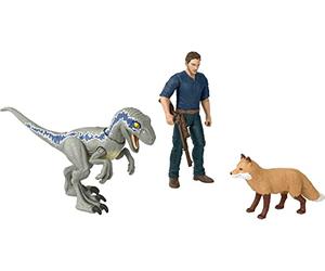 Jurassic World Dominion Human & Dino Pack Owen & Velociraptor Beta e accessori, action figure autentiche, articolazioni mobili, dai 4 anni in su