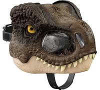Jurassic World - Dominion Maschera T-Rex Mordi e Ruggisci, costume da dinosauro con più livelli di movimento e ruggiti, per bambini dai 6 anni in su, Giocattolo per Bambini 6+ Anni, GYW85