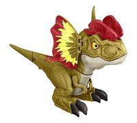Jurassic World Dominion Uncaged Rowdy Roars Dilophosaurus Dinosaur Action Figure, Toy Gift with Interactive Motion and Sound Touch Response