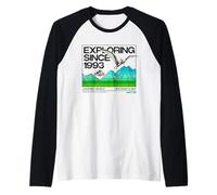 Jurassic World Exploring Since 1993 Maglia con Maniche Raglan