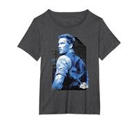 Jurassic World: Fallen Kingdom Owen & Blue Overlay Maglietta, Donna Plus-Size, Grigio Scuro, 2X