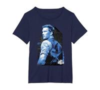 Jurassic World: Fallen Kingdom Owen & Blue Overlay Maglietta, Donna Plus-Size, Navy, 2X