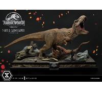 Jurassic World: Fallen Kingdom Statua 1/15 T-rex & Carnotaurus 90 Cm Prime 1 Stu