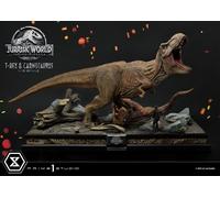 Jurassic World: Fallen Kingdom Statua 1/15 T-rex & Carnotaurus 90 Cm Prime 1 Stu