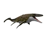 MATTEL JURASSIC WORLD LA RINASCITA - MOSASAURO MORSO LETALE, DINOSAURO SNODATO CON ENORMI FAUCI E MINI DILOFOSAURO INCLUSO