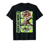 Jurassic World Green Camo Predator Dinosaurs Maglietta