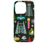 Jurassic World Holiday Icons All-Over Print Custodia per iPhone 14 Pro