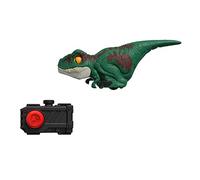 Jurassic World - Il Dominio UncagedClick TrackerVelociraptor Action Figure, verde, con movimenti interattivi, suoni e controllo clic, Giocattolo per Bambini 4+ Anni, GYN41