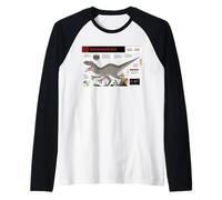 Jurassic World Indominus Rex Profile Maglia con Maniche Raglan