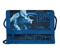 Jurassic World JURP7000 I Portafoglio per bambini blu con finestra per la carta