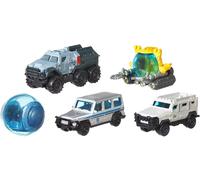 Jurassic World Matchbox Modellino Veicolo 5-Pack Island Trasporto Squadra