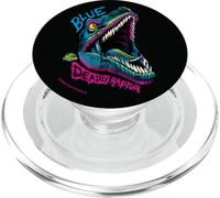 Jurassic World Neon Blue Deadly Raptor 90’s style PopSockets PopGrip per MagSafe