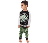 Jurassic World Nero Camo Logo Print Pigiama a maniche lunghe a gamba lunga Ragaz