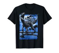 Jurassic World Raptor Moon Light Logo Maglietta