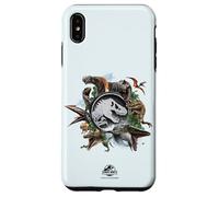 Jurassic World Rebirth Circle Logo Dinosaurs Custodia per iPhone XS Max