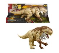 Mattel Jurassic World Rebirth Distortus Rumble N Rampage Dinosaur Action Figure 55,9 cm con 2 azioni di attacco, accurato al contenuto, gioco digitale