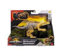 Jurassic World Rebirth Strike Attack Herrerasaurus - Giocattolo di dinosauro unico, autentico e possibile