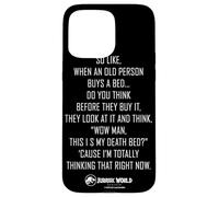 Jurassic World Rebirth Xavier Dobbs Death Bed Quote Custodia per iPhone 15 Pro Max
