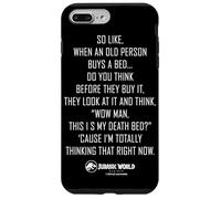 Jurassic World Rebirth Xavier Dobbs Death Bed Quote Custodia per iPhone 7 Plus/8 Plus