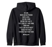 Jurassic World Rebirth Xavier Dobbs Death Bed Quote Felpa con Cappuccio