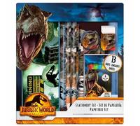 Jurassic World SET CANCELLERIA SCUOLA BAMBINI ASTUCCIO QUADERNI MATITE GOMMA