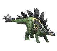 Mattel Gigantic Trackers Stegosaurus Jurassic Dinosaur Figure Verde Bambini