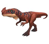 Mattel Jurassic World - Afrovenator Ruggito Selvaggio, dinosauro snodabile con mandibola multidirezionale, mossa d'attacco e suoni inclusi, giocattolo per bambini, 4+ anni, JKL76