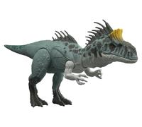 Mattel Jurassic World - Cryolophosaurus Ruggito Selvaggio, dinosauro snodato con luci e suoni, premi il tasto e attiva ruggiti feroci e mosse d'attacco feroci, JKL80