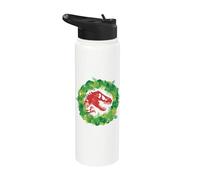 Jurassic World T-Rex Wreath Stainless Steel Insulated Water Bottle