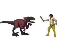 Jurassic World Toys Jurassic World Dominion Kayla Watts e Pyroraptor Human and Dino Pack con 2 action figure e accessori, set regalo giocattolo e collezionabile, multicolore (GWM27)
