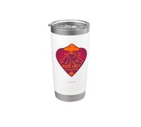 Jurassic World Velociraptor Red Hot Valentine Bicchiere termico in acciaio inox doppia parete