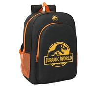 JURASSIC WORLD - Zaino scolastico per bambini, adatto a carrozzina, comodo e versatile, qualità e resistenza, 33 x 14 x 42 cm