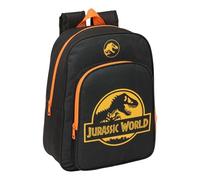 JURASSIC WORLD - Zaino scolastico per bambini, con motivo animato, ideale per scuola e ragazzi, comodo e versatile, qualità e resistenza, 26 x 11 x 34 cm