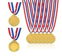 JurciCat 10 pezzi medaglie in metallo Medaglie d'oro per bambini Compleanno Medaglie d'oro per bambini Super medaglie per bambini per competizioni sportive I bambini amano questa medaglie premiazioni