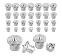 Jurcicat 32 Pezzi Set Di Tasselli Legno Tassello Aiuto Tassello Marcatore Foro 6/8/10/12 MM Spine Legno Per Strumenti Di Foratura Per La Lavorazione Del Legno (Solido)