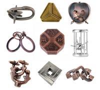 JurciCat 9 pezzi Rompicapi ragazzi e rompicapo adulti Ideale come regalo per rompicapo bambini e come puzzle game per i set regalo per adulti