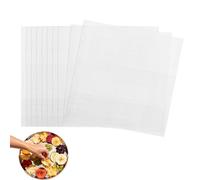 JURENEE 10 Pezzi Pellicole per Essiccatore Automatico Quadrati, Tappetini Silicone per Disidratatori, Anti Aderente Riutilizzabile Fogli in Silicone, Facili da Usare, Antiaderenti e Resistenti