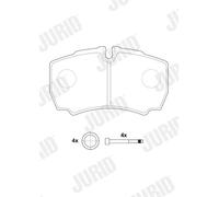 JURID 2912309560 Kit pastiglie freno, Freno a disco per IVECO
