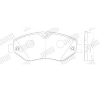 JURID 2922909560 Kit pastiglie freno, Freno a disco per IVECO